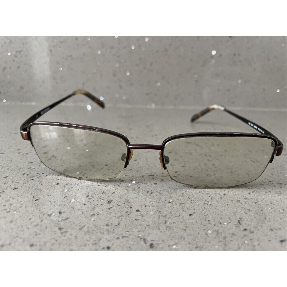 Harley Davidson HD 305 Eyeglasses FRAMES ONLY SBRN 57-18-145 Brown half rim